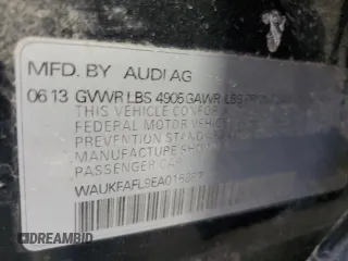 2014 Audi A4 2.0T Prestige with VIN WAUKFAFL9EA016887, listed as a Copart auction lot 47240445 with 193,024 mi miles and Salvage Title. Bid and sale history available at carsss.com. Image 12.