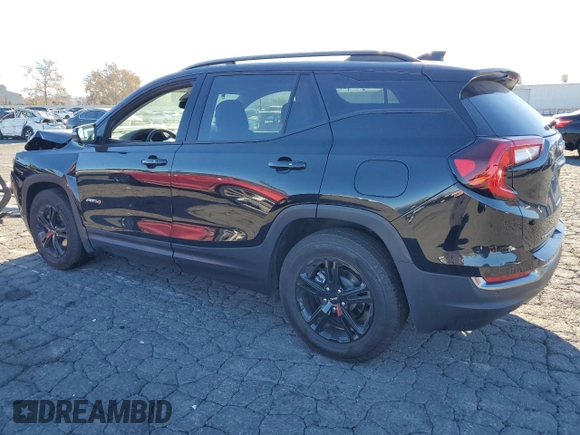 2024 GMC Terrain AT4 with VIN 3GKALYEG9RL388480, listed as a Copart auction lot 87090644 with 6,755 mi miles and Salvage Title. Bid and sale history available at DreamBid. Image 2.