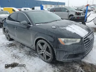2015 Audi A3 2.0T Premium Plus with VIN WAUEFGFF6F1125982, listed as a Copart auction lot 46161475 with 129,183 mi miles and Salvage Title. Bid and sale history available at carsss.com. Image 4.