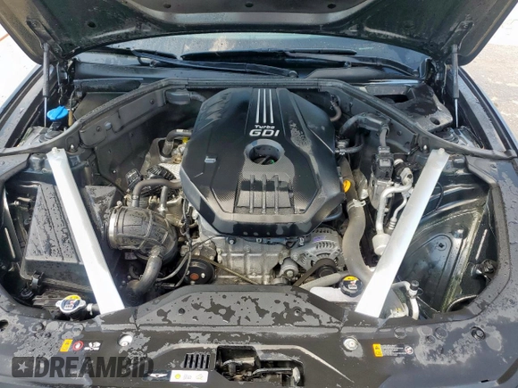 2023 Genesis G70 2.0T with VIN KMTG34TA7PU133747, listed as a Copart auction lot 56338345 with 27,190 mi miles and Salvage title. Bid and sale history available at DreamBid. Image 11.