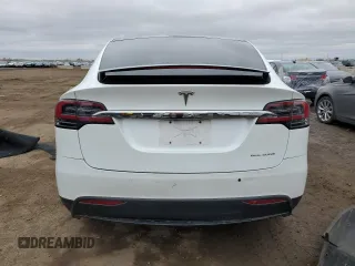 2020 Tesla Model X Long Range with VIN 5YJXCBE25LF235706, listed as a Copart auction lot 51224765 with 82,741 mi miles and Salvage Title. Bid and sale history available at carsss.com. Image 6.