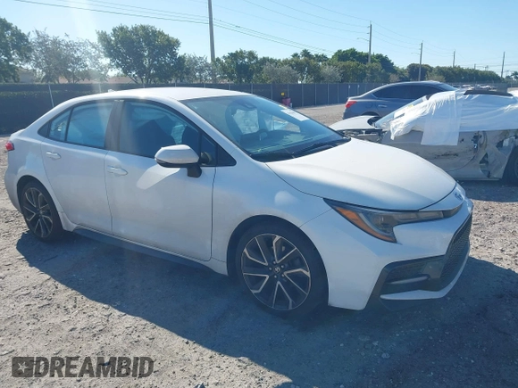 2020 Toyota Corolla SE with VIN 5YFS4RCE1LP024634, listed as a IAAI auction lot 41828897 with 61,330 mi miles. Bid and sale history available at carsss.com. Image 1.
