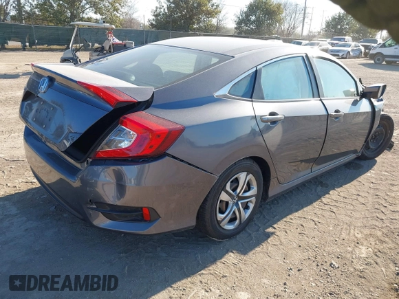 2016 Honda Civic Sedan LX with VIN 2HGFC2F55GH546980, listed as a IAAI auction lot 41378567 with 145,091 mi miles. Bid and sale history available at carsss.com. Image 4.