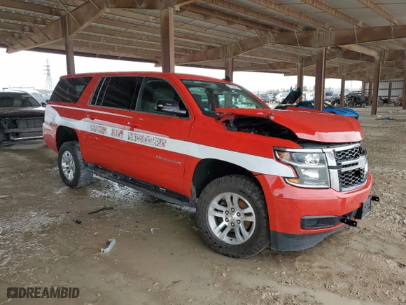 2020 Chevrolet Suburban Commercial with VIN 1GNSKKEC4LR254559, listed as a Copart auction lot 47543905 with 51,587 mi miles and Salvage Title. Bid and sale history available at carsss.com. Image 4.