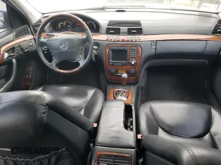 2002 Mercedes-Benz S-Class 6.0L with VIN WDBNG78J82A253733, listed as a Copart auction lot 66176834 with 9,151 mi miles and Salvage Title. Bid and sale history available at carsss.com. Image 8.
