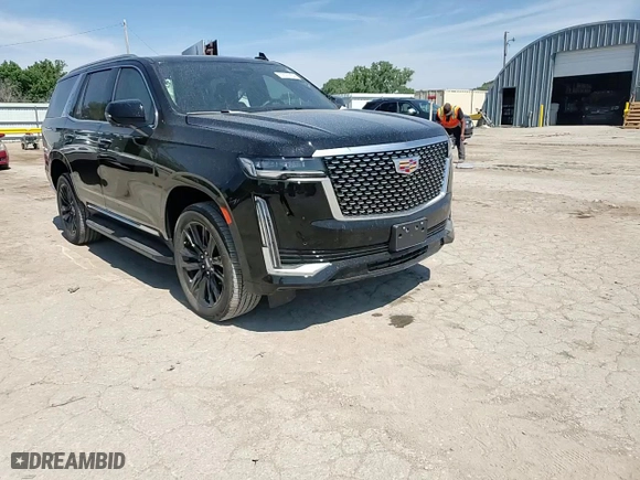 2023 Cadillac Escalade 4WD Premium Luxury with VIN 1GYS4BKL7PR487889, listed as a Copart auction lot 59027264 with 10,755 mi miles and Salvage Title. Bid and sale history available at carsss.com. Image 11.