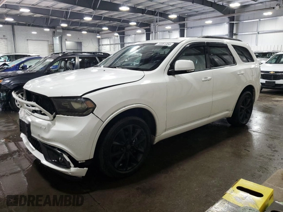 2017 Dodge Durango GT with VIN 1C4RDJDGXHC824333, listed as a Copart auction lot 72351354 with 111,696 mi miles and Salvage Title. Bid and sale history available at carsss.com. Image 1.
