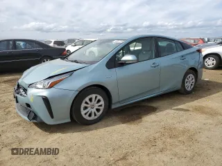 2020 Toyota Prius L Eco with VIN JTDKARFU5L3105804, listed as a Copart auction lot 49877155 with 108,728 mi miles and Salvage Title. Bid and sale history available at DreamBid. Image 1.