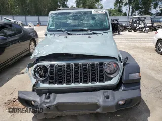 2024 Jeep Wrangler Sport S with VIN 1C4PJXAG9RW282388, listed as a Copart auction lot 59133345 with 5,389 mi miles and Non repairable. Bid and sale history available at DreamBid. Image 5.