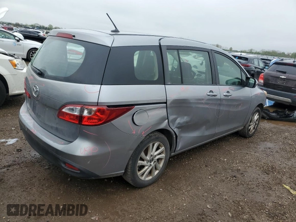 2014 Mazda 5 Sport with VIN JM1CW2BL7E0172418, listed as a Copart auction lot 55394085 with 195,228 mi miles and Salvage title. Bid and sale history available at DreamBid. Image 3.