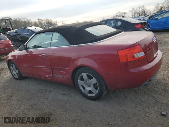 2005 Audi A4 1.8T with VIN WAUAC48H45K006082, listed as a Copart auction lot 81305624 with 105,693 mi miles and Salvage Title. Bid and sale history available at carsss.com. Image 2.