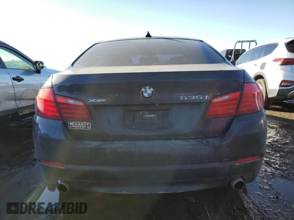 2013 BMW 5 Series 535i xDrive with VIN WBAFU7C57DDU76854, listed as a Copart auction lot 43325245 with 124,000 mi miles and Salvage Title. Bid and sale history available at carsss.com. Image 6.