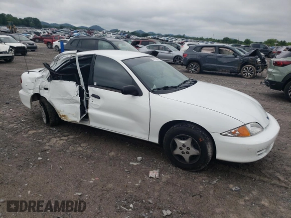 2001 Chevrolet Cavalier with VIN 1G1JC524717194231, listed as a Copart auction lot 58133095 with 55,506 mi miles and Clean title. Bid and sale history available at DreamBid. Image 4.