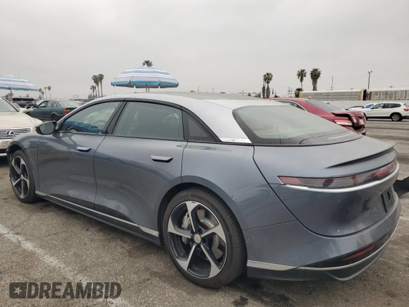 2025 Lucid Air Touring z VIN 50EA1TEA6SA006821, wystawiony jako Copart lot #53298645 z przebiegiem 470 mil mil oraz Szkoda całkowita • Salvage title. Historia ofert i sprzedaży dostępna na DreamBid. Obrazek 2.