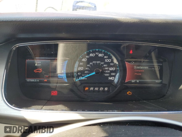 2016 Ford Taurus SEL with VIN 1FAHP2E82GG107549, listed as a Copart auction lot 48444145 with 167,886 mi miles and Clean Title. Bid and sale history available at DreamBid. Image 9.