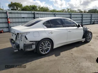 2020 Infiniti Q50 Sport z VIN JN1EV7AP7LM201180, wystawiony jako Copart lot #57752565 z przebiegiem 69 094 mil mil oraz Nie do naprawy • Non repairable. Historia ofert i sprzedaży dostępna na DreamBid. Obrazek 3.