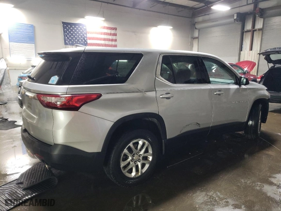 2018 Chevrolet Traverse LS with VIN 1GNERFKW8JJ268474, listed as a Copart auction lot 45890655 with 139,786 mi miles and Salvage Title. Bid and sale history available at carsss.com. Image 3.