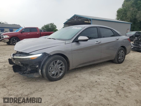 2024 Hyundai Elantra SEL with VIN KMHLM4DG4RU733377, listed as a Copart auction lot 56127855 with 45,608 mi miles and Salvage title. Bid and sale history available at DreamBid. Image 1.