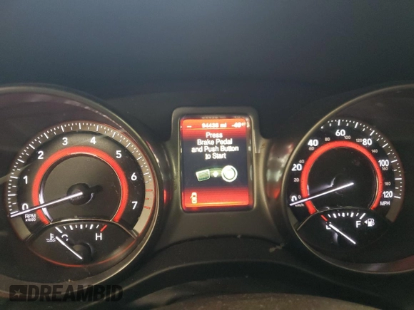 2019 Dodge Journey Crossroad with VIN 3C4PDCGB1KT751593, listed as a Copart auction lot 52090495 with 94,438 mi miles and Salvage Title. Bid and sale history available at DreamBid. Image 9.