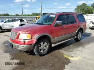 2003 Ford Expedition Eddie Bauer with VIN 1FMFU17L73LC38608, listed as a Copart auction lot 55267105 with 263,507 mi miles and Salvage title. Bid and sale history available at DreamBid. Image 1.