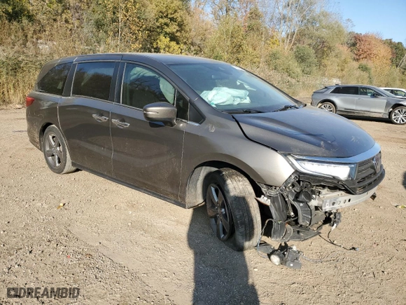 2021 Honda Odyssey EX with VIN 5FNRL6H57MB039662, listed as a Copart auction lot 76627984 with 109,409 mi miles and Non Repairable. Bid and sale history available at carsss.com. Image 4.