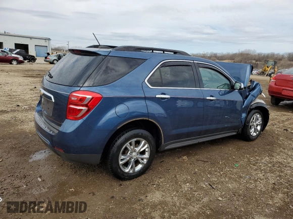 2017 Chevrolet Equinox LT with VIN 2GNALCEK0H6221549, listed as a Copart auction lot 50451095 with 58,444 mi miles and Salvage Title. Bid and sale history available at DreamBid. Image 3.