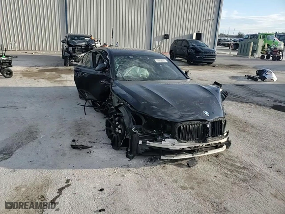 2019 BMW 7 Series 740i xDrive with VIN WBA7E4C52KGV70457, listed as a Copart auction lot 88658305 with 0 mi miles and Non Repairable. Bid and sale history available at carsss.com. Image 10.