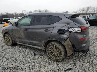 2021 Hyundai Tucson Limited with VIN KM8J33AL8MU340397, listed as a Copart auction lot 46588315 with 46,187 mi miles and Salvage Title. Bid and sale history available at carsss.com. Image 2.