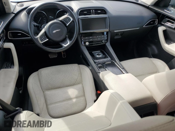 2019 Jaguar F-Pace 25t Prestige with VIN SADCK2GX6KA369498, listed as a Copart auction lot 61332535 with 45,283 mi miles and Salvage title. Bid and sale history available at DreamBid. Image 8.