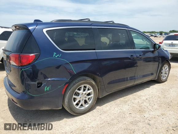 2020 Chrysler Voyager LXi z VIN 2C4RC1DGXLR164104, wystawiony jako Copart lot #56399815 z przebiegiem 123 169 mil mil oraz Szkoda całkowita • Salvage title. Historia ofert i sprzedaży dostępna na DreamBid. Obrazek 3.
