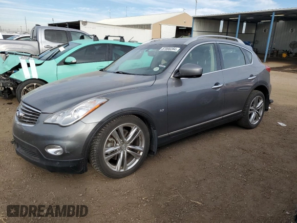 2015 Infiniti QX50 Journey z VIN JN1BJ0HR0FM773354, wystawiony jako Copart lot #87000284 z przebiegiem 115 959 mil mil oraz Szkoda całkowita • Salvage title. Historia ofert i sprzedaży dostępna na DreamBid. Obrazek 1.