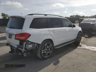 2019 Mercedes-Benz GLS 550 with VIN 4JGDF7DE6KB223645, listed as a Copart auction lot 61130865 with 105,894 mi miles and Salvage title. Bid and sale history available at DreamBid. Image 3.