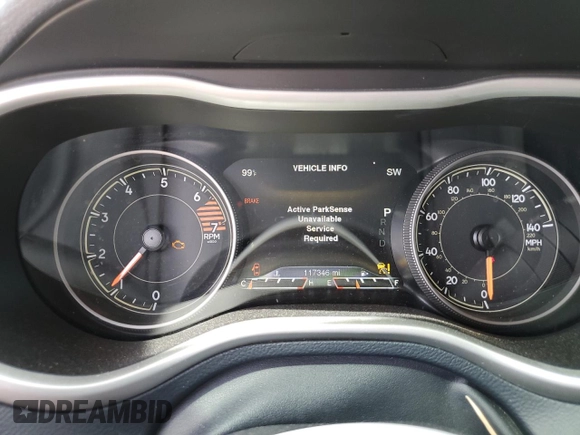 2016 Jeep Cherokee Limited with VIN 1C4PJMDB1GW295549, listed as a Copart auction lot 58442755 with 117,346 mi miles and Salvage title. Bid and sale history available at DreamBid. Image 9.