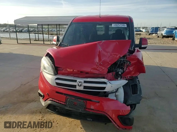 2015 Ram ProMaster City Cargo Tradesman SLT with VIN ZFBERFBT0F6A86654, listed as a Copart auction lot 49257745 with 120,526 mi miles and Salvage Title. Bid and sale history available at carsss.com. Image 15.