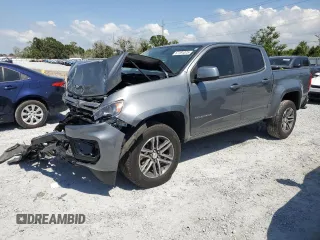 2021 Chevrolet Colorado 2WD Work Truck z VIN 1GCGSBEA4M1153163, wystawiony jako Copart lot #57791375 z przebiegiem 47 561 mil mil oraz Nie do naprawy • Non repairable. Historia ofert i sprzedaży dostępna na DreamBid. Obrazek 1.