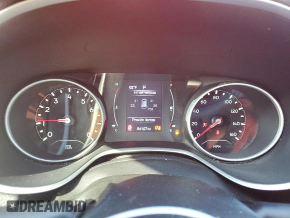 2017 Jeep Compass Sport с VIN 3C4NJCAB9HT690673, выставлен на аукционе Copart как лот 57122075 с пробегом 94 107 миль миль и Списание • Salvage title. История ставок и продаж доступна на DreamBid. Изображение 9.