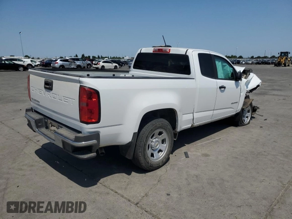 2021 Chevrolet Colorado 2WD Work Truck with VIN 1GCHSBEA6M1180675, listed as a Copart auction lot 59970125 with 58,649 mi miles and Salvage title. Bid and sale history available at DreamBid. Image 3.