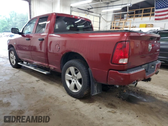 2012 Ram 1500 Express with VIN 1C6RD7FT5CS342775, listed as a Copart auction lot 60799605 with 143,256 mi miles and Salvage title. Bid and sale history available at DreamBid. Image 2.