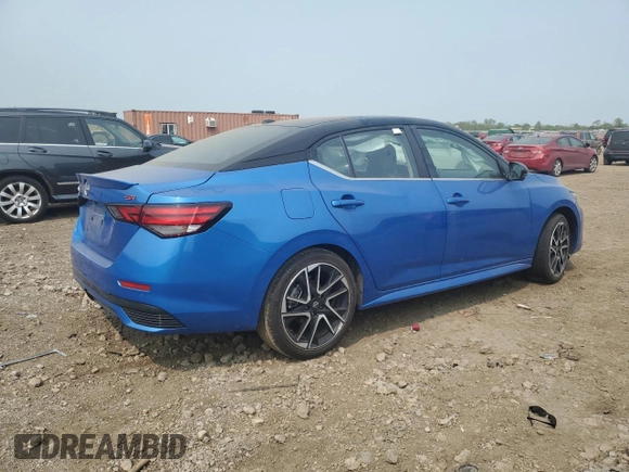 2024 Nissan Sentra SR with VIN 3N1AB8DV1RY285848, listed as a Copart auction lot 59190915 with 10,006 mi miles and Salvage title. Bid and sale history available at DreamBid. Image 3.