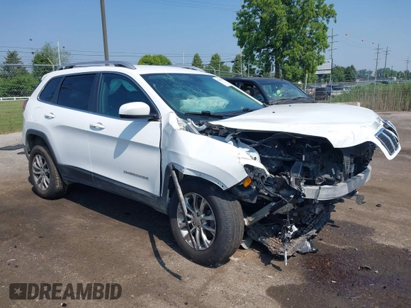 2019 Jeep Cherokee Latitude Plus with VIN 1C4PJMLN8KD167776, listed as a IAAI auction lot 42730399 with 59,548 mi miles and . Bid and sale history available at DreamBid. Image 1.