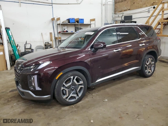 2024 Hyundai Palisade SEL with VIN KM8R4DGE5RU723204, listed as a Copart auction lot 86903934 with 6,515 mi miles and Salvage Title. Bid and sale history available at carsss.com. Image 1.
