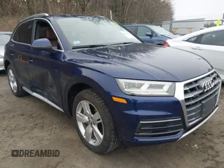 2018 Audi Q5 Premium Plus with VIN WA1BNAFY6J2019391, listed as a IAAI auction lot 41875856 with 73,505 mi miles. Bid and sale history available at carsss.com. Image 1.