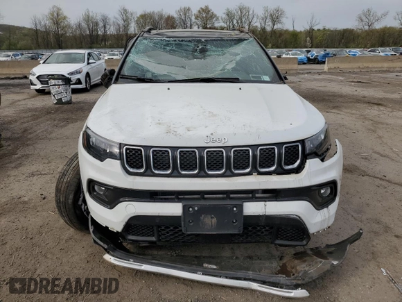 2023 Jeep Compass Limited с VIN 3C4NJDCN6PT573001, выставлен на аукционе Copart как лот 54737785 с пробегом 13 932 миль миль и Списание • Salvage title. История ставок и продаж доступна на DreamBid. Изображение 5.