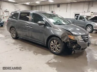 2014 Honda Odyssey EX with VIN 5FNRL5H40EB008014, listed as a IAAI auction lot 41068104 with 168,636 mi miles. Bid and sale history available at carsss.com. Image 1.
