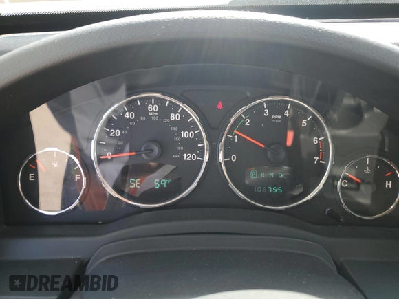 2012 Jeep Liberty Sport Latitude with VIN 1C4PJMAK3CW168400, listed as a Copart auction lot 53993715 with 108,755 mi miles and Salvage Title. Bid and sale history available at carsss.com. Image 9.