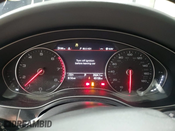 2014 Audi A6 Premium Plus z VIN WAUGFAFC4EN045227, wystawiony jako Copart lot #56884485 z przebiegiem 45 138 mil mil oraz Szkoda całkowita • Salvage title. Historia ofert i sprzedaży dostępna na DreamBid. Obrazek 9.