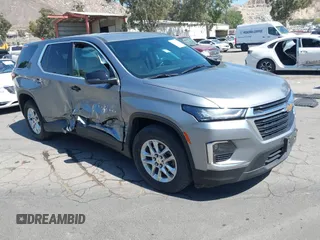 2023 Chevrolet Traverse LS with VIN 1GNERFKW3PJ342912, listed as a IAAI auction lot 42380437 with 15,359 mi miles and . Bid and sale history available at DreamBid. Image 1.