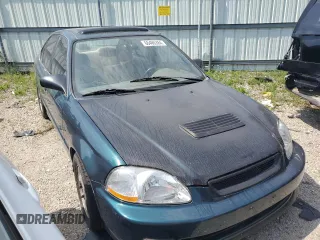 1998 Honda Civic EX with VIN 2HGEJ8549WH614855, listed as a Copart auction lot 66486384 with 100,465 mi miles and Salvage Title. Bid and sale history available at carsss.com. Image 4.
