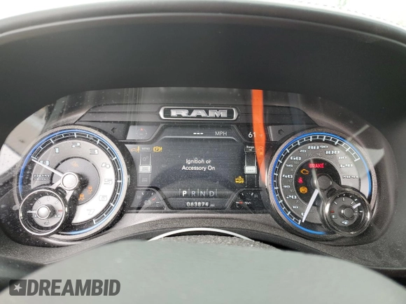 2020 Ram 1500 Limited with VIN 1C6SRFHT1LN387687, listed as a Copart auction lot 42228485 with 63,874 mi miles and Salvage Title. Bid and sale history available at carsss.com. Image 9.