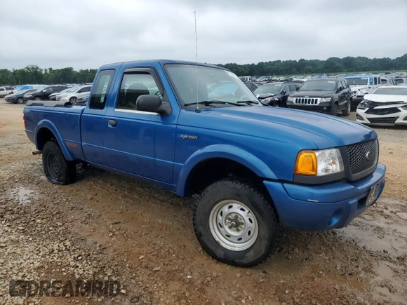 2002 Ford Ranger XL Fleet with VIN 1FTYR44U52PA71654, listed as a Copart auction lot 61395215 with 193,722 mi miles and Salvage title. Bid and sale history available at DreamBid. Image 4.